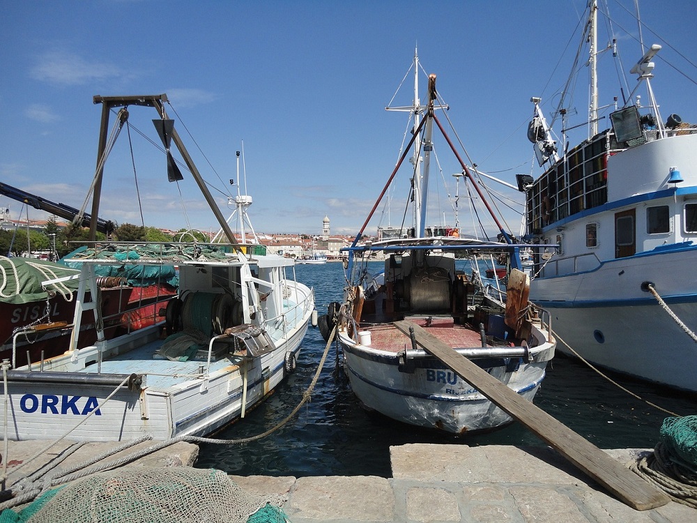 port na wyspie Krk